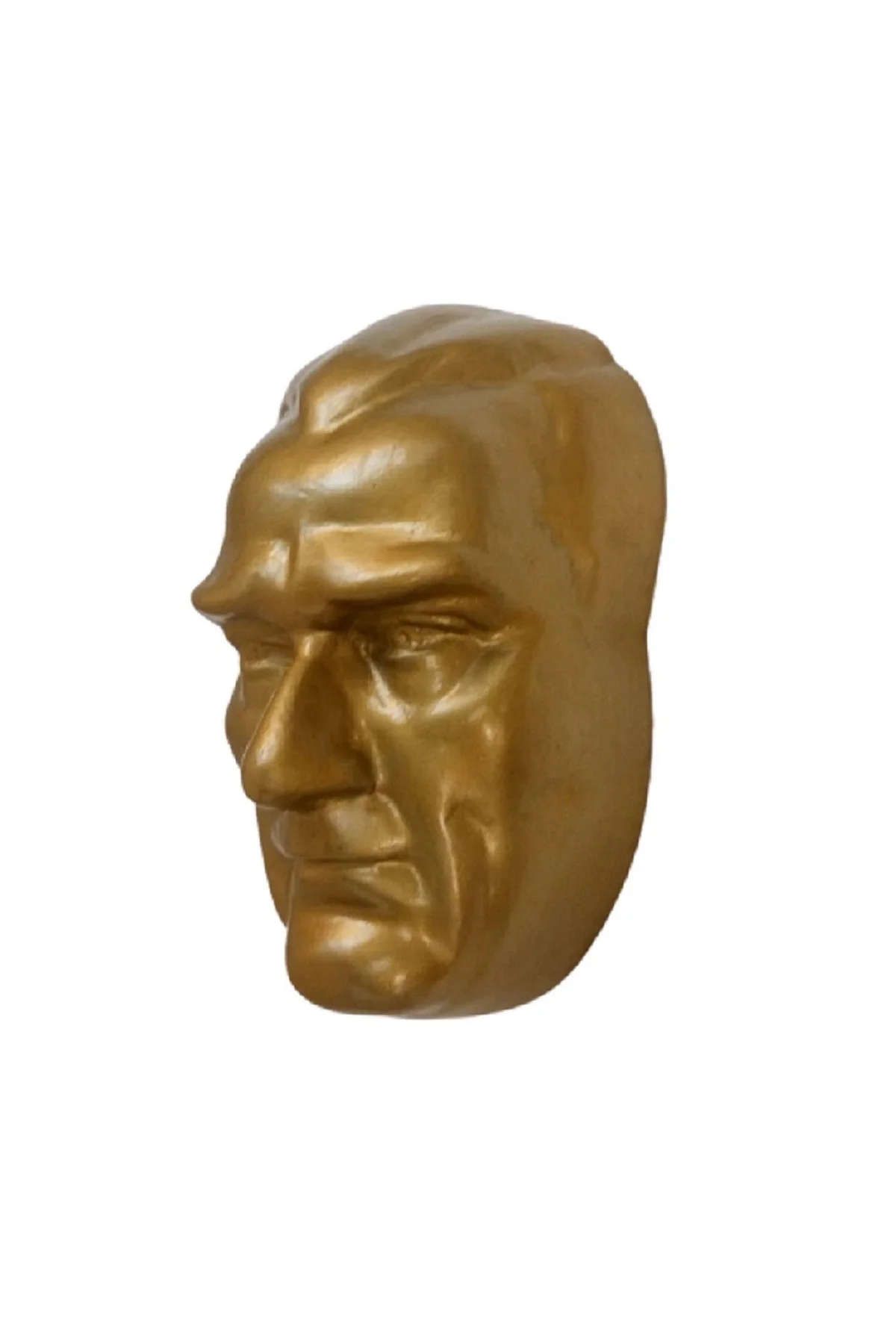 Atatürk Mask. Altın Renk. 28cm. Kurumlar ve Okullar - Görsel 4