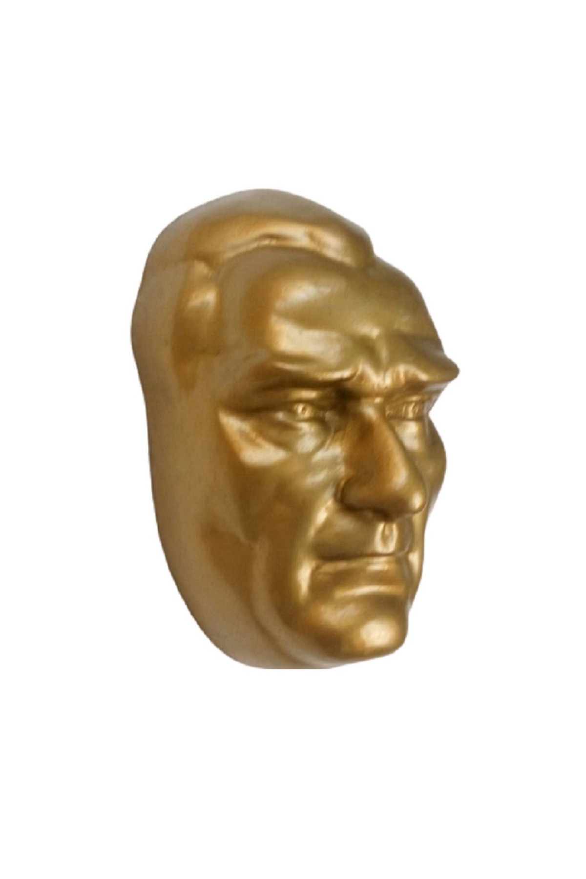 Atatürk Mask. Altın Renk. 28cm. Kurumlar ve Okullar Atatürk Mask. Altın Renk. 28cm. Kurumlar ve Okullar