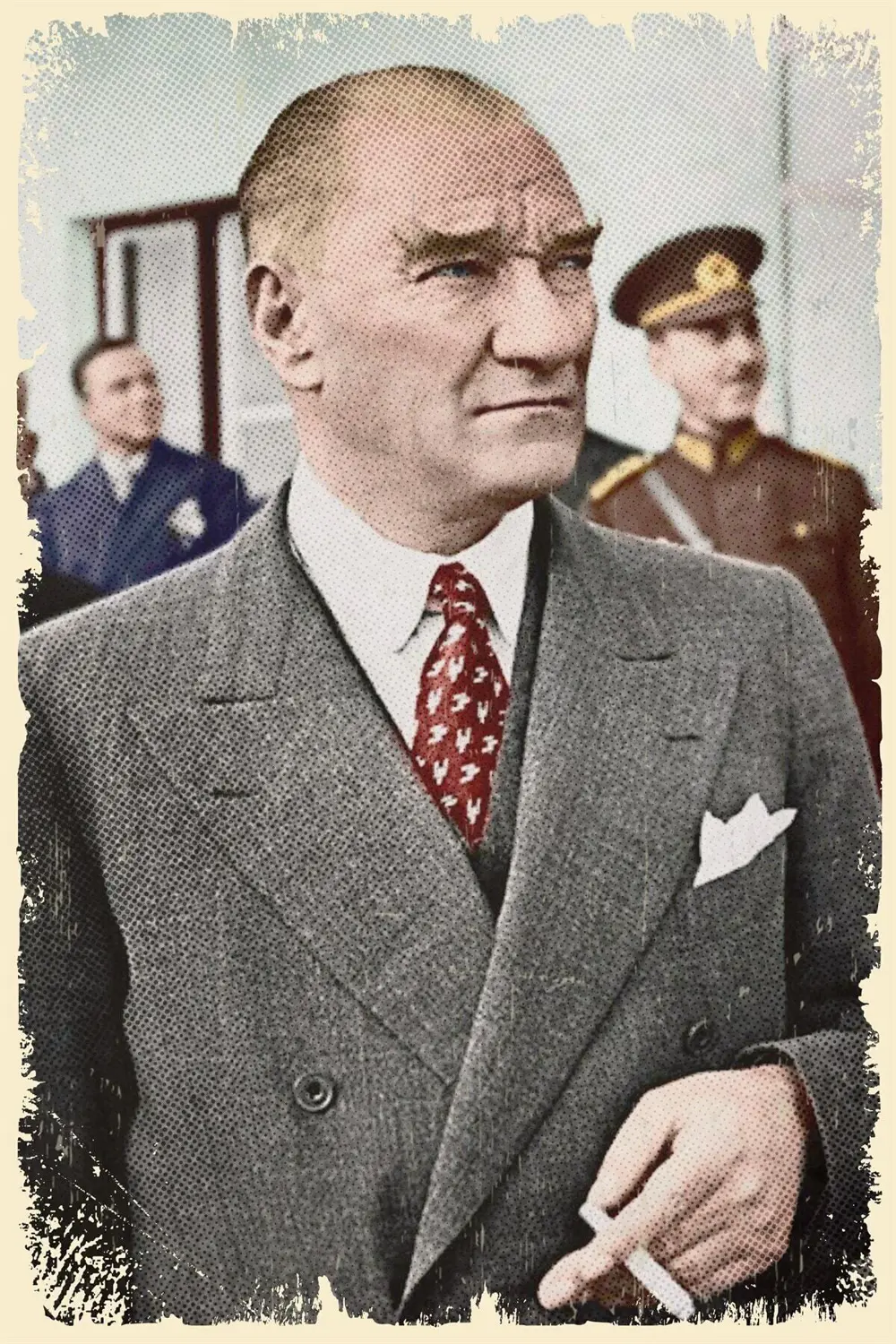 Atatürk Retro Ahşap Poster 005
