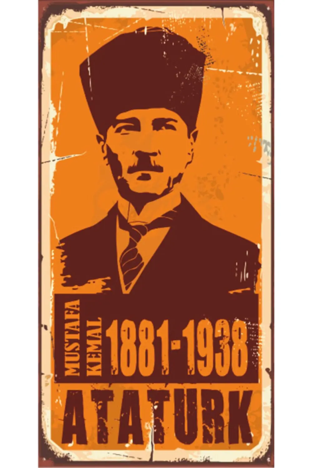Atatürk - Retro Ahşap Poster – Özel Koleksiyon – Hbb Fiyatı, Yorumları ve Özellikleri