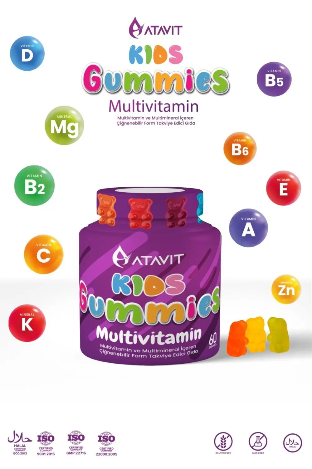 Atavit Multivitamin 60 Gummıes Kids