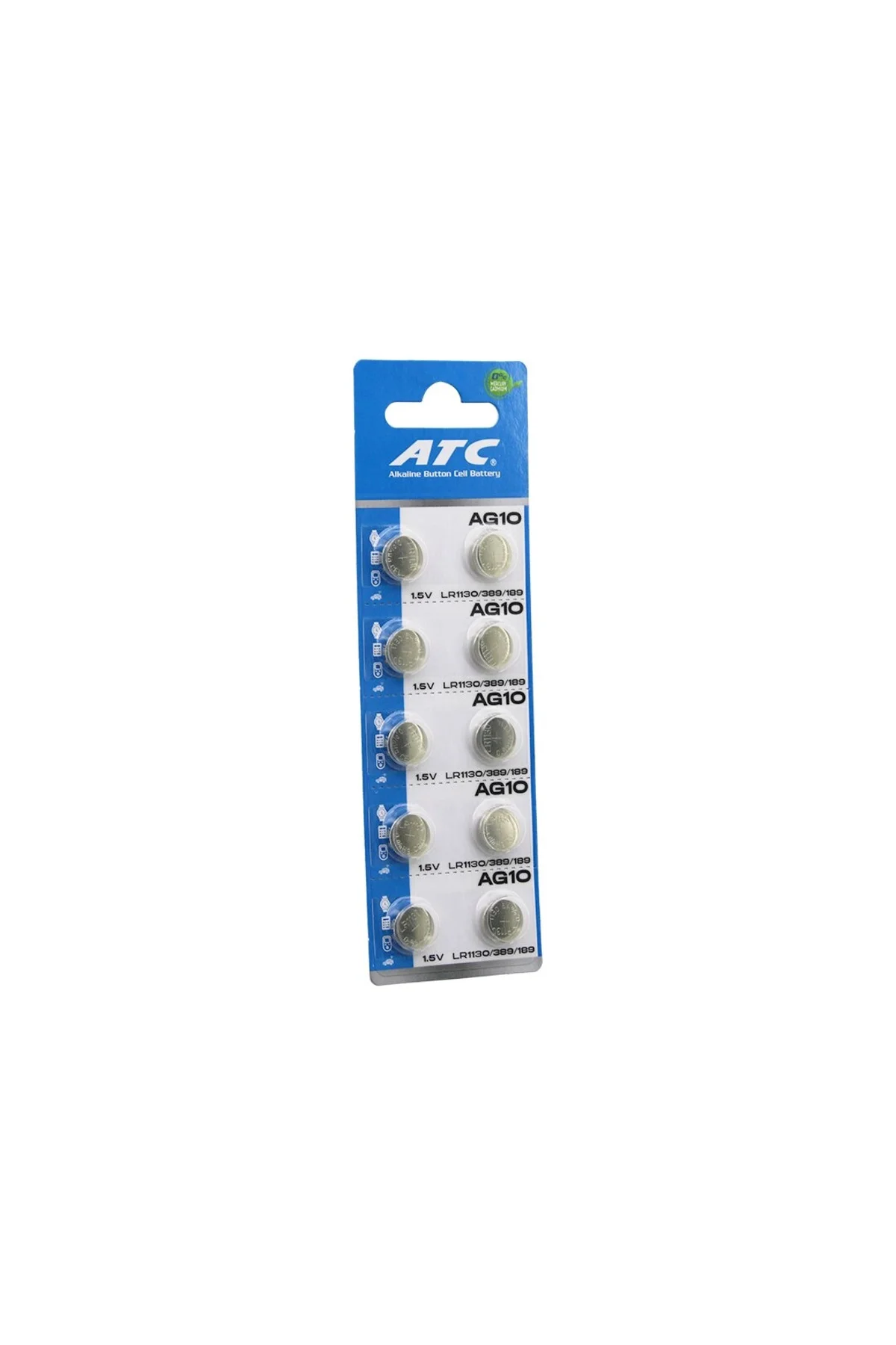 Atc Alkaline Button Battery ( Ag10 ) ( Lr-1130/389/189 ) ( Düğme Pil ) ( Alkalin ) ( 1.5V ) ( 10Lu K Atc Alkaline Button Battery ( Ag10 ) ( Lr-1130/389/189 ) ( Düğme Pil ) ( Alkalin ) ( 1.5V ) ( 10Lu K