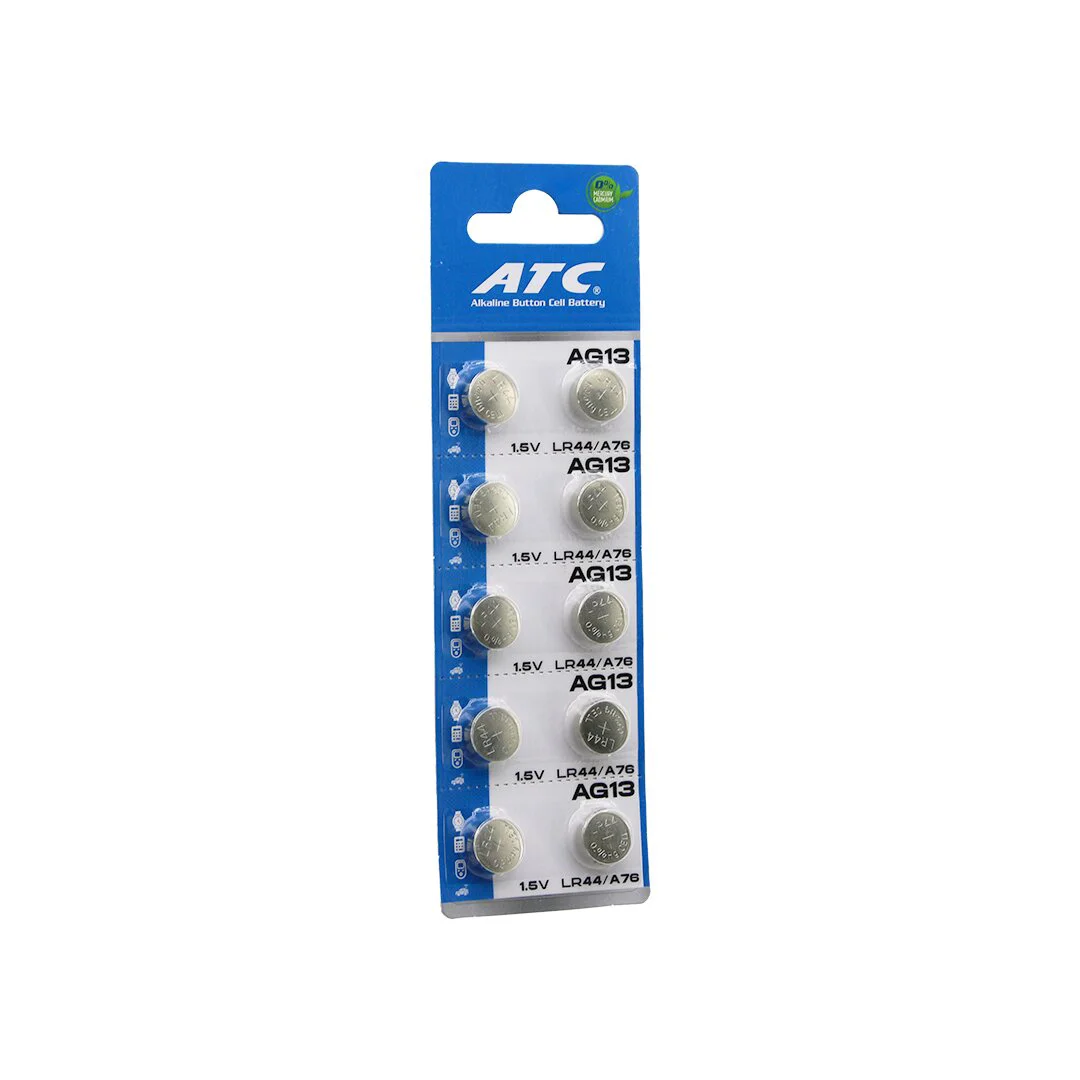 ATC LİNE BUTTON BATTERY ( AG13 ) ( LR-44/A76 ) ( DÜĞME PİL ) ( LİN ) ( 1.5V ) ( 10LU KART )*400