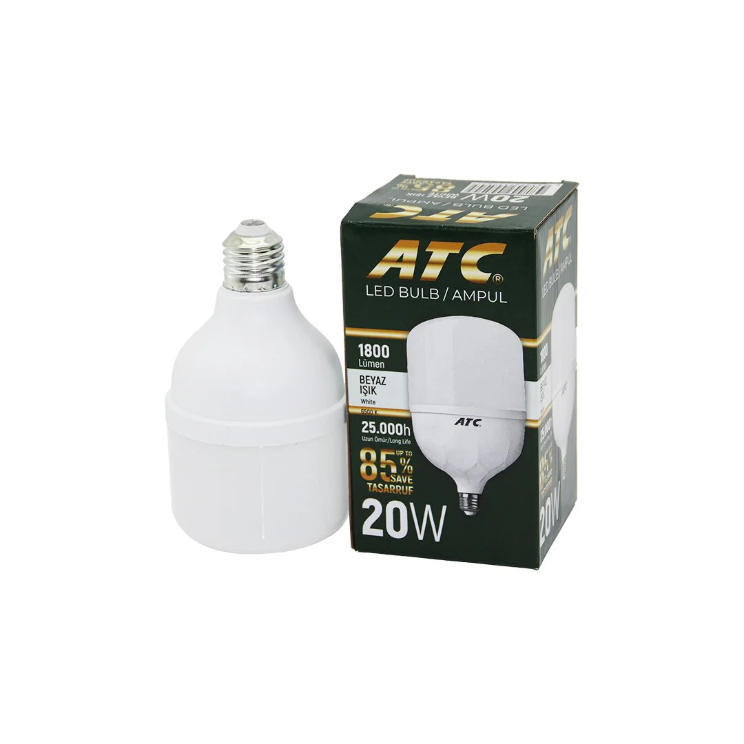 ATC-LW-20W 20W E27 TORCH LED BULB AMPUL BEYAZ 1800 LÜMEN - 25.000h