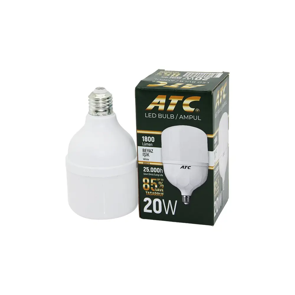 ATC-LW-20W  20W E27 TORCH LED BULB AMPUL BEYAZ 1800 LÜMEN - 25.00