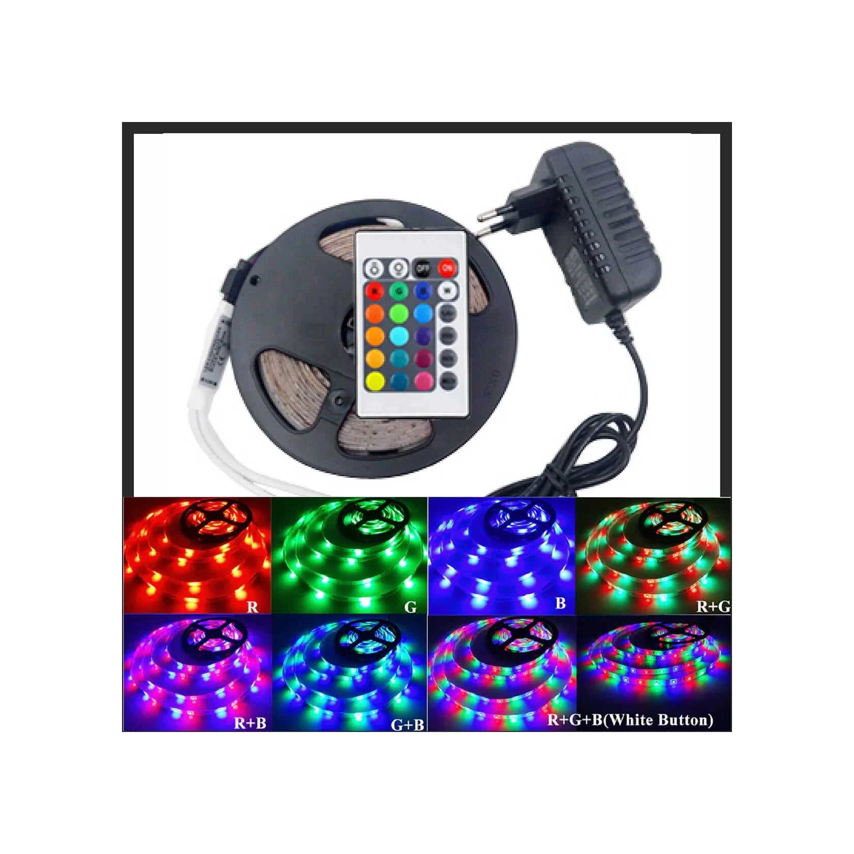 Atek Led Işık 5 Metre Şerit Led Rgb Işıklı 5224