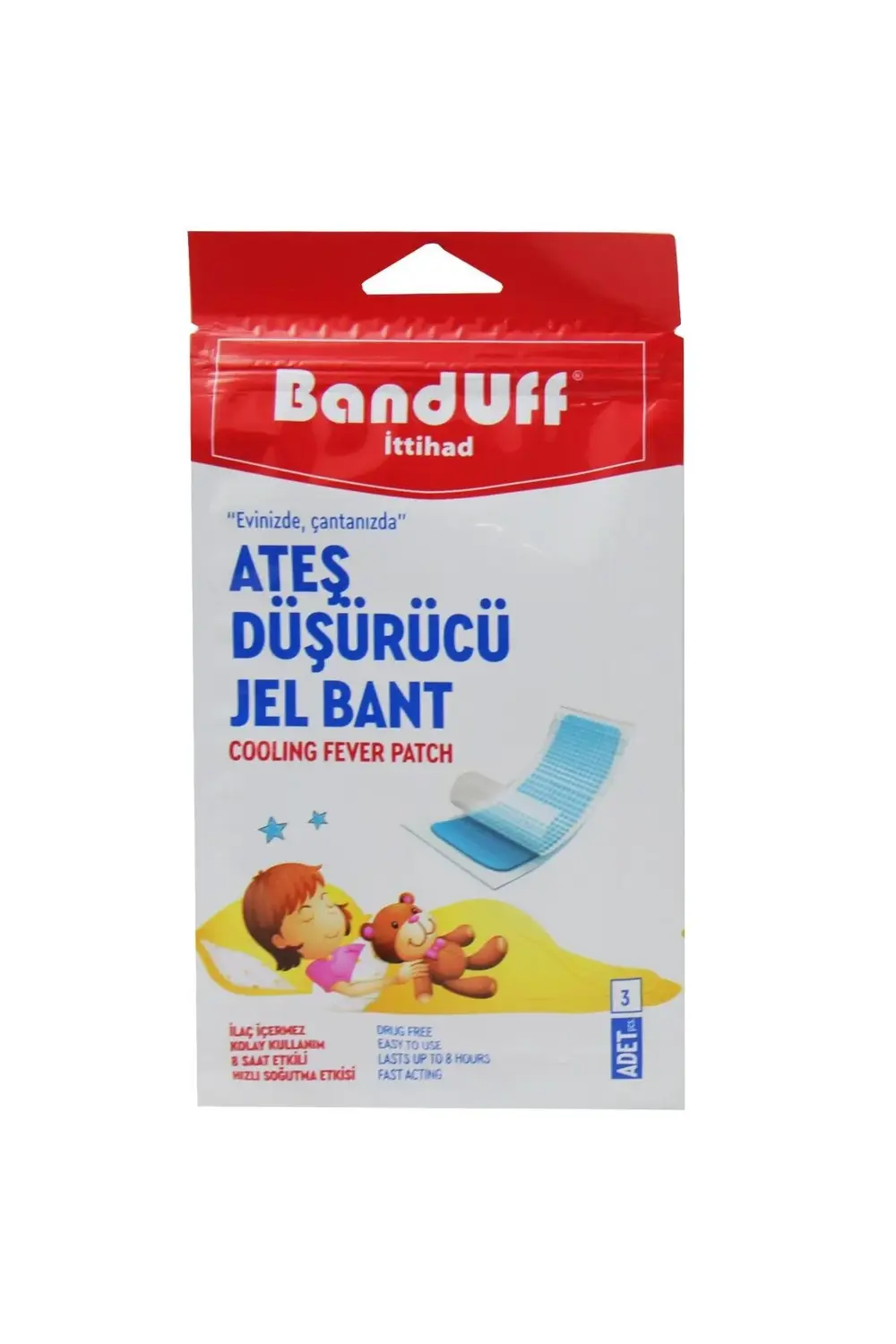 Ateş Düşürü cü Jel Bant 3 lü