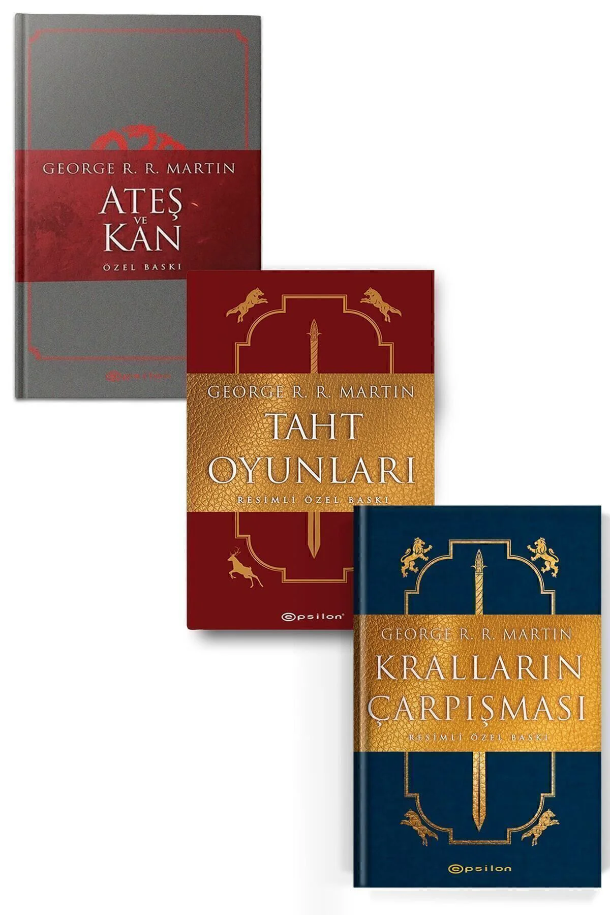 Ateş Ve Kan Taht Oyunları Kralların Çarpışması Özel Baskı 3 Kitap