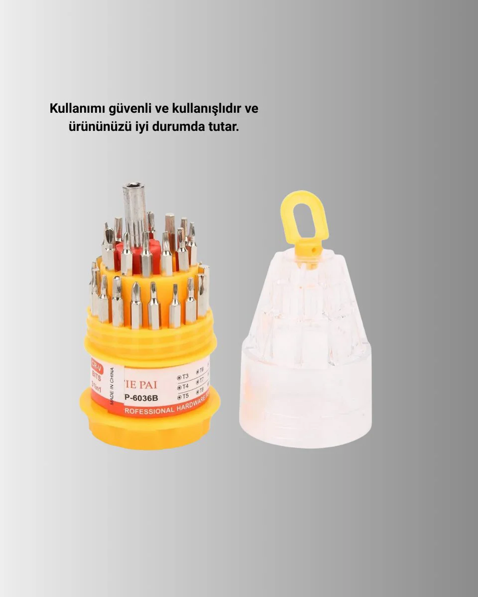 Ateşe Dayanıklı Elektronik Tamir Tornavida Seti - Ergonomik ve Güvenli