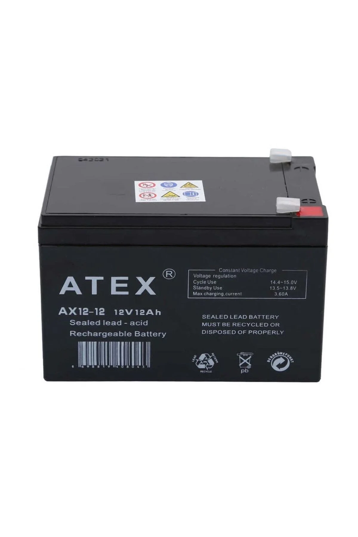 Atex Ax12-12 12v 12ah Akü