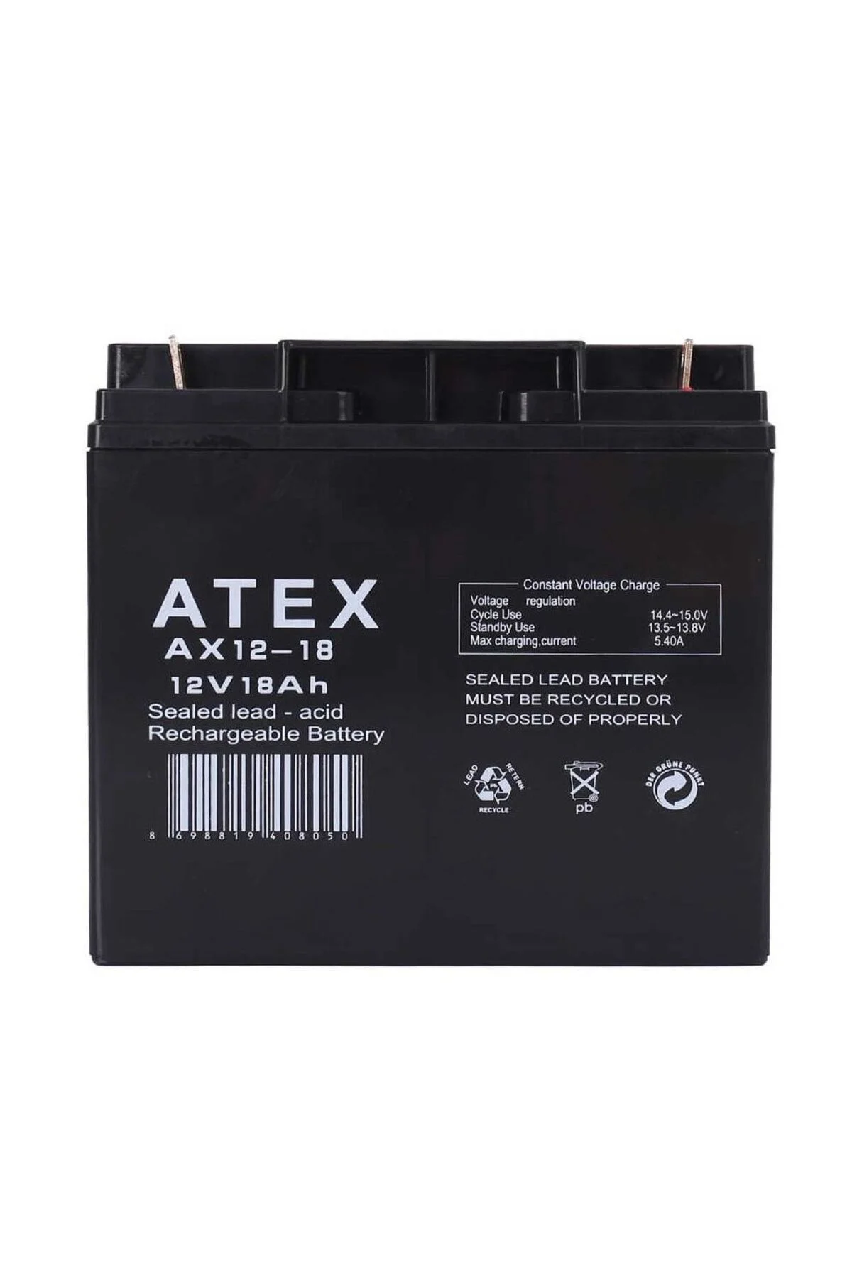 Atex Ax12-18 12v 18ah Akü