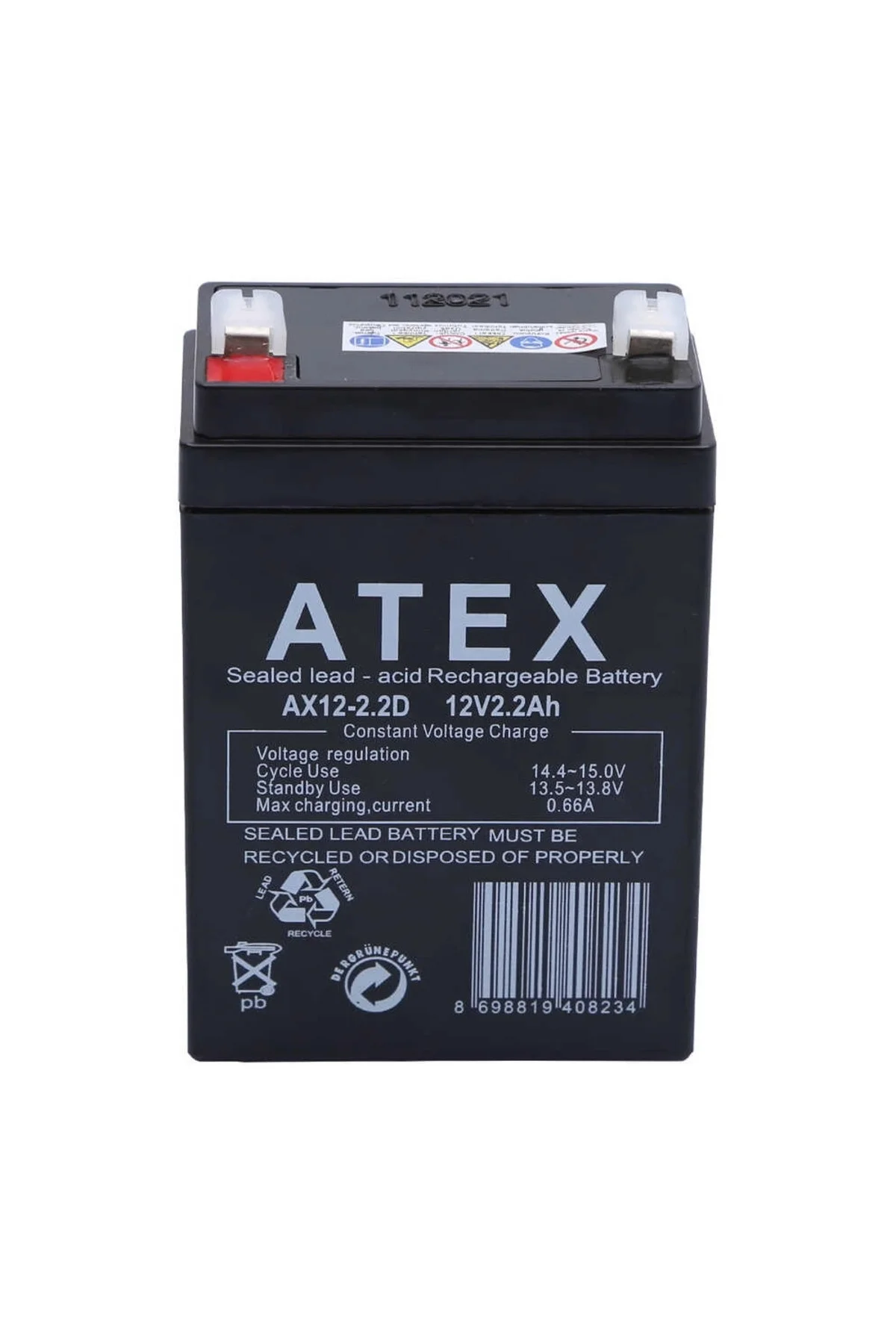 Atex Ax12-2.2 12V 2.2Ah Dik Akü Atex Ax12-2.2 12V 2.2Ah Dik Akü
