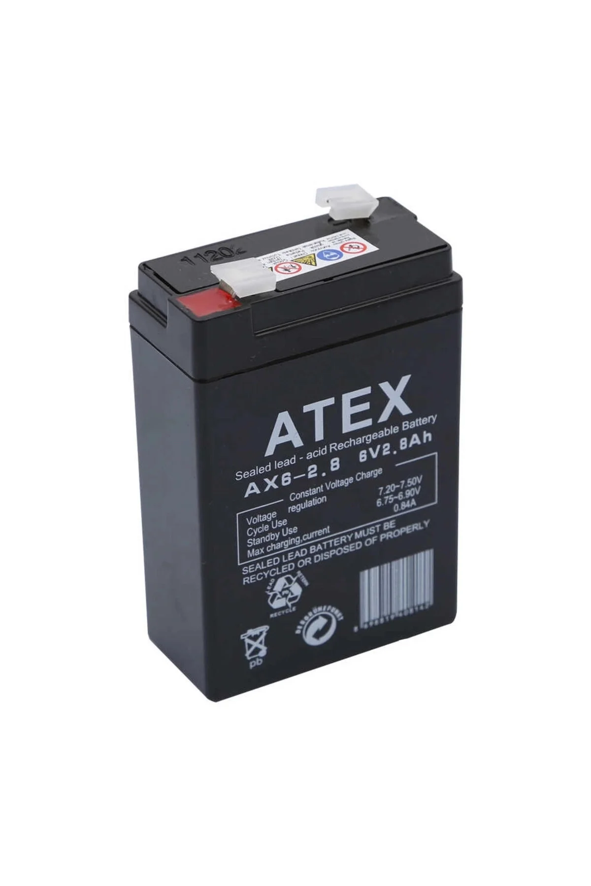 Atex Ax6-2.8 6V 2.8Ah Akü - Görsel 2