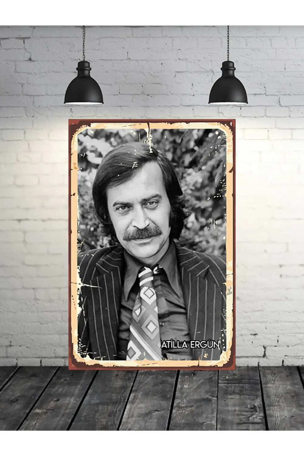 Atilla Ergün Siyah Beyaz Yeşilçam 20x30 Cm Retro Ahşap Tablo Fiyatı, Yorumları ve Özellikleri