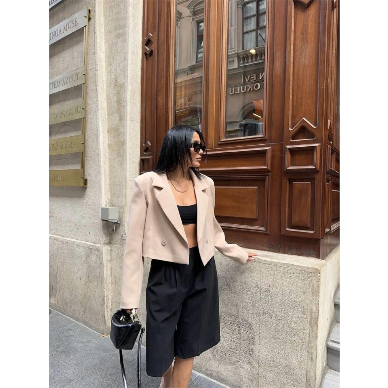 ATLAS CROP CEKET - Bej