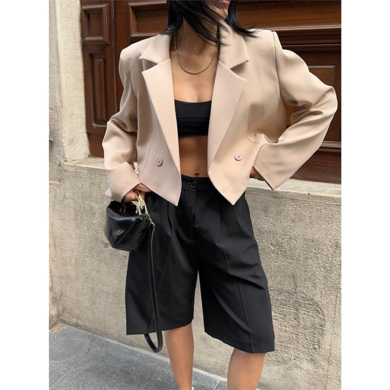 ATLAS CROP CEKET - Bej