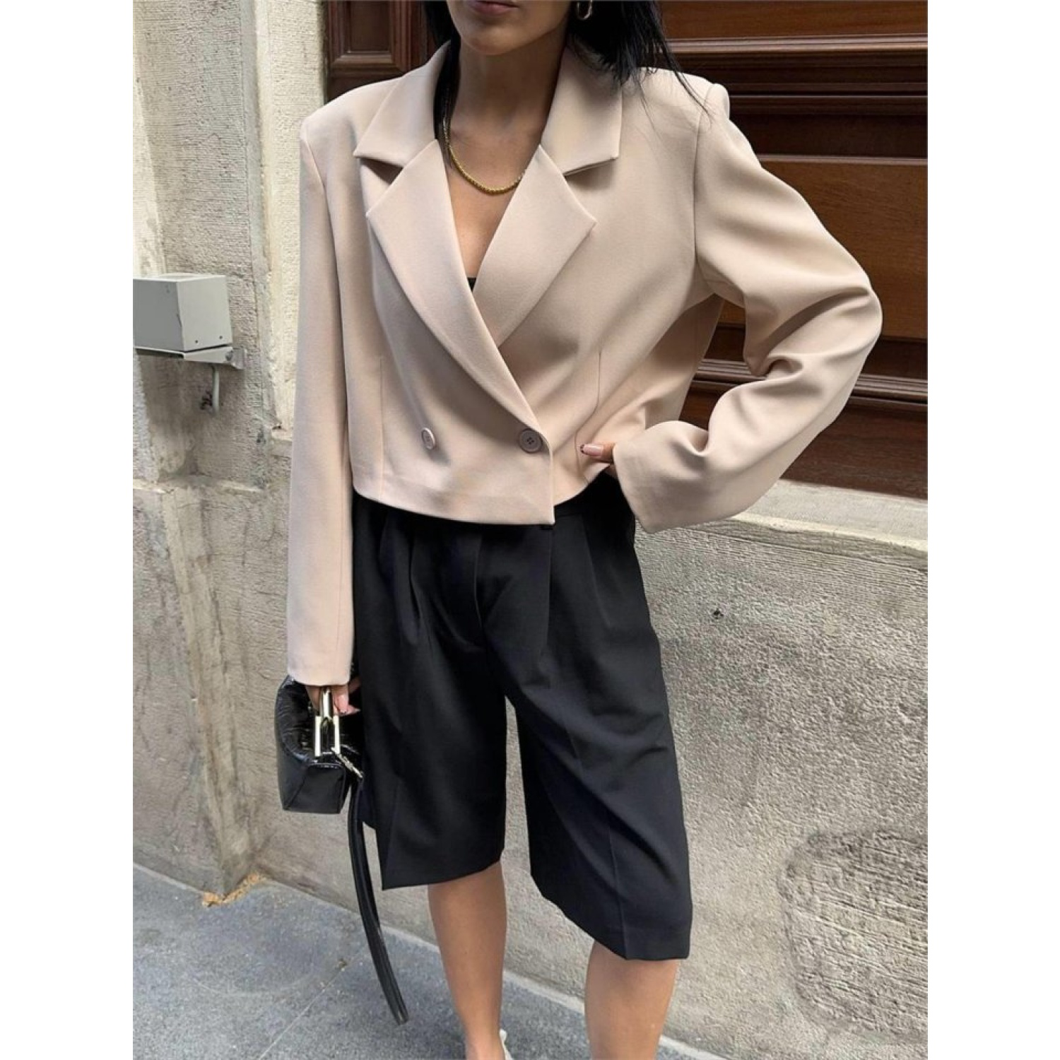 ATLAS CROP CEKET - Bej