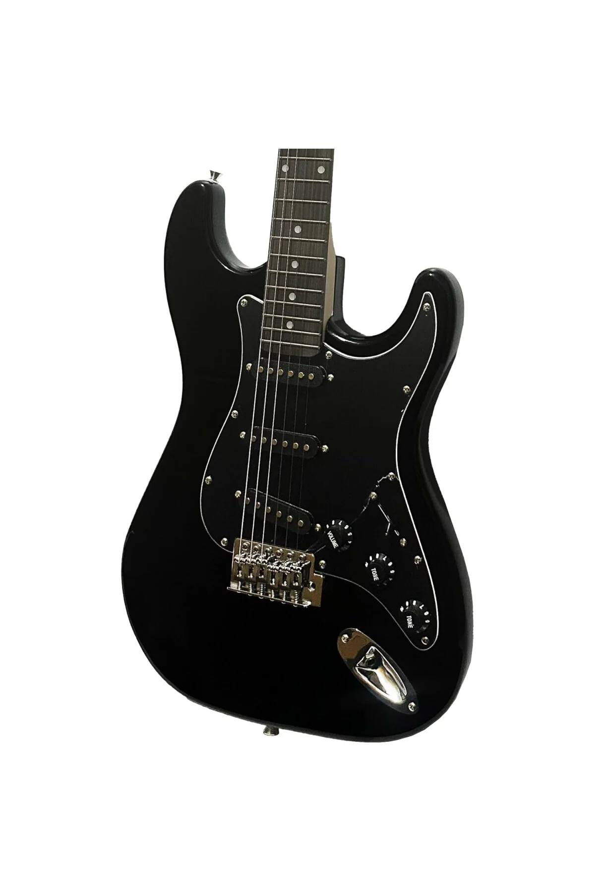 Atlas EG-1000 Gül Klavye Strat Kasa SSS Elektro Gitar Seti (Siyah