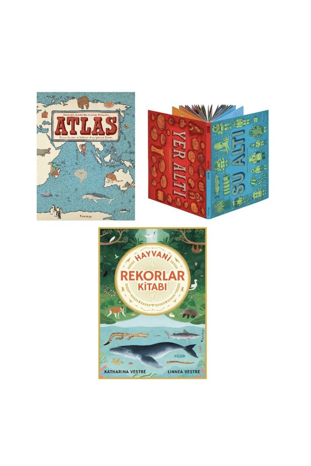 Atlas +Yeralti Sualti+Rekorlar Kitabi=(3Kitap)