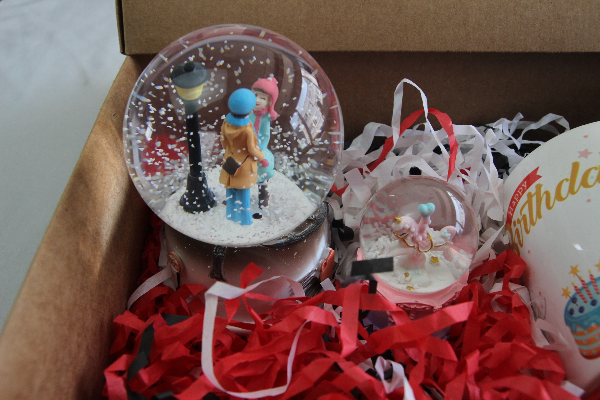 Home Atlı Karınca Kar Küre Doğum Günü Kupa Bardak Aşıklar Temalı Kar Küresi Hediye Seti