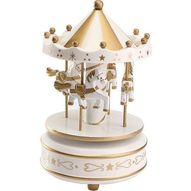 Atlı Karınca Müzik Kutusu (Gold-Beyaz Renk) Atlı Karınca Müzik Kutusu (Gold-Beyaz Renk)
