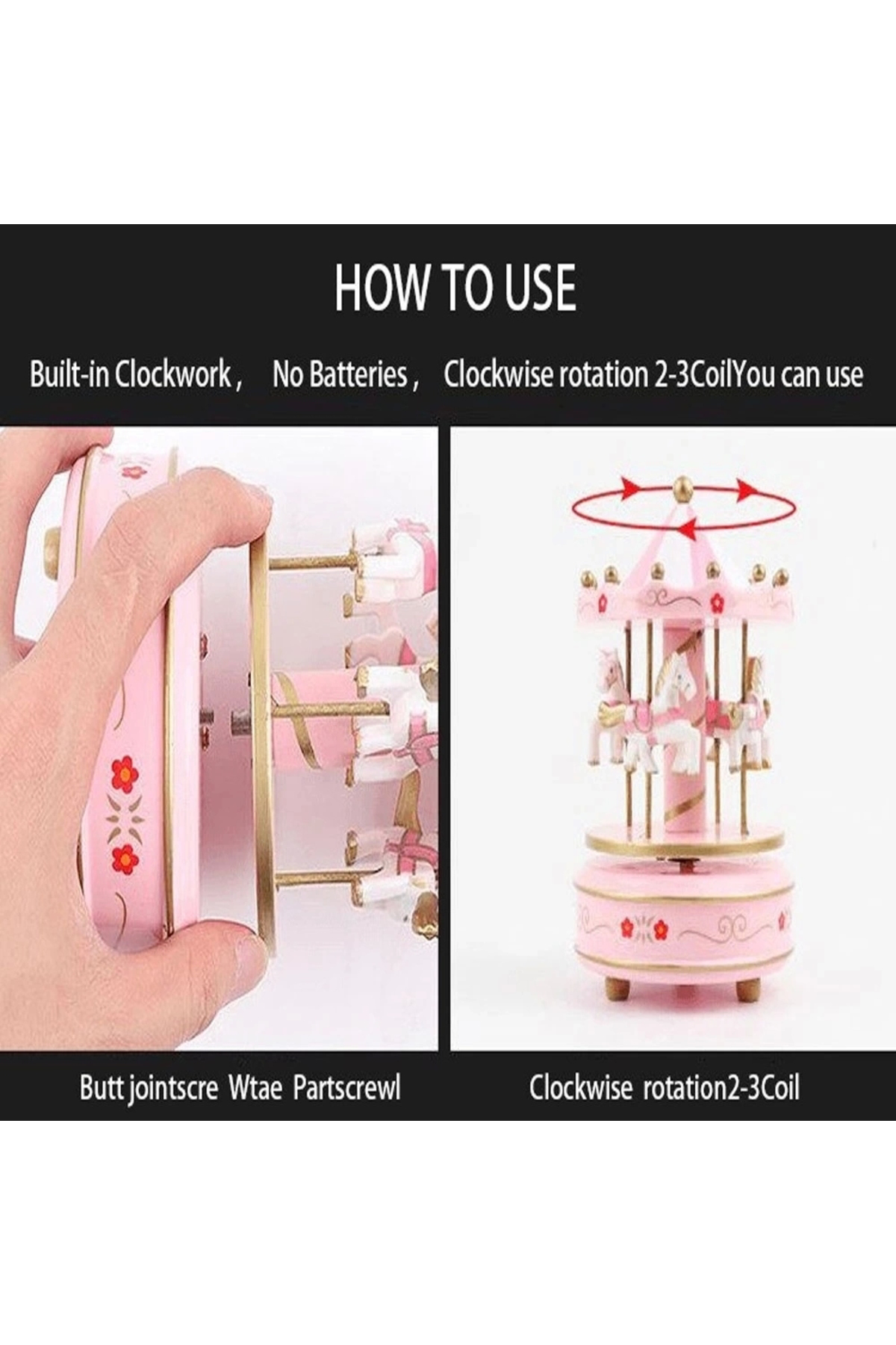 Butik Atli Karinca Müzik Kutusu