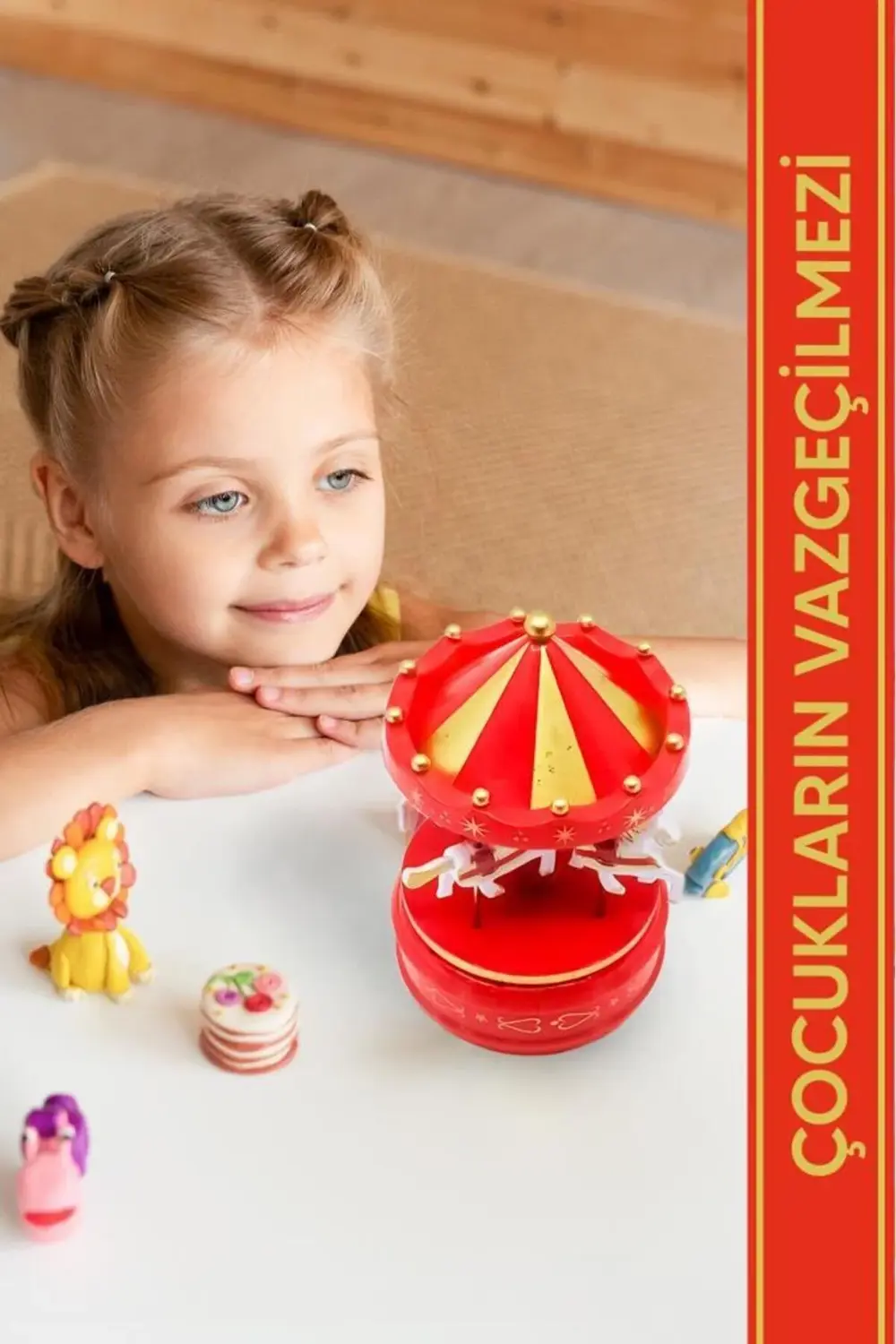 Atlı Karınca Müzik Kutusu Kırmızı