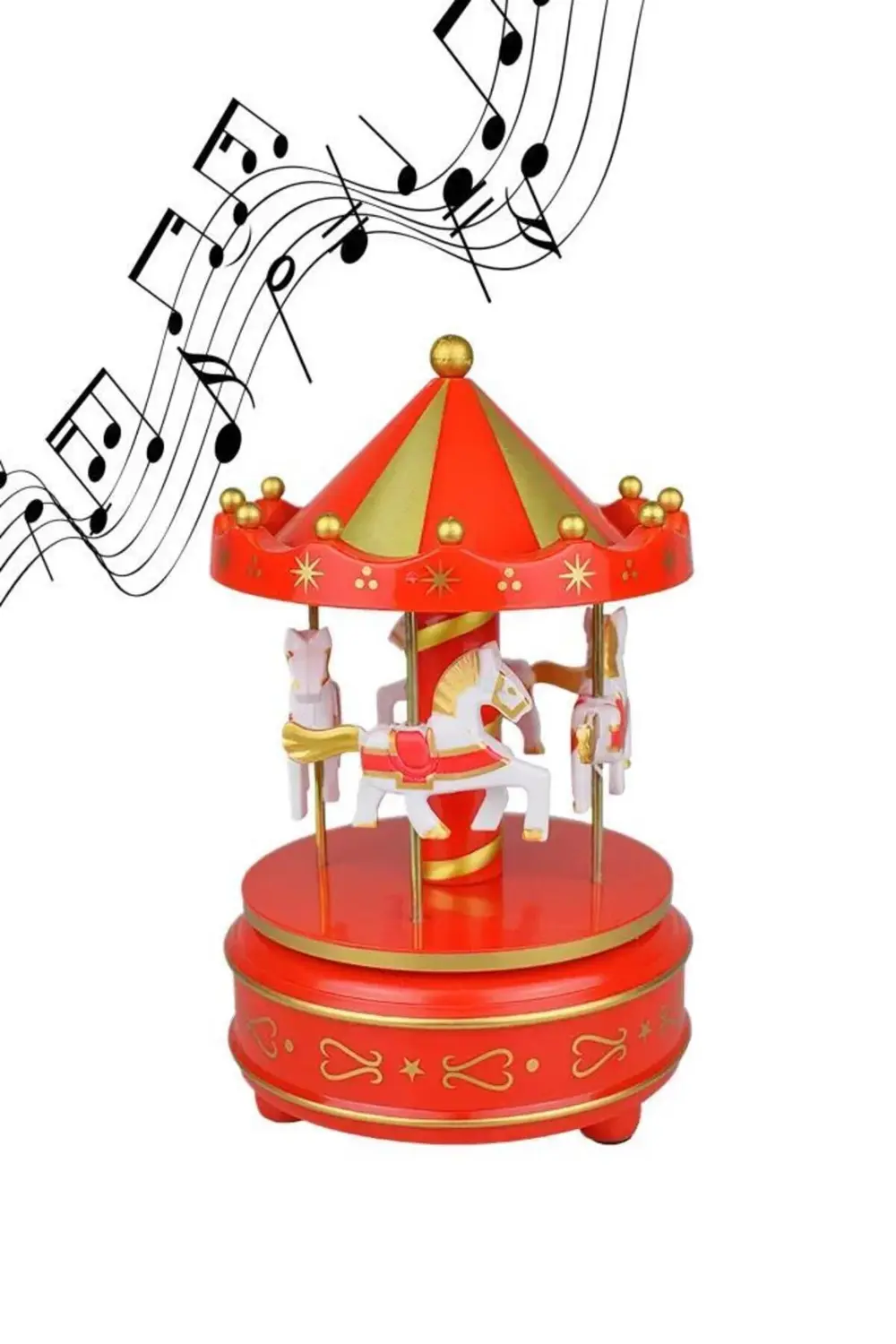 Atlı Karınca Müzik Kutusu Kırmızı