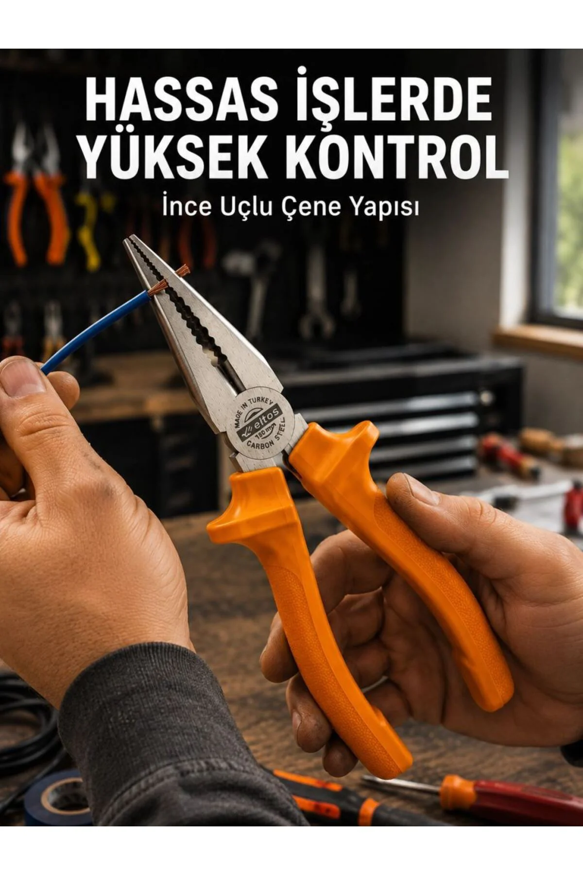 Atölye Ve Günlük Kullanıma Uygun Profesyonel Çelik Pense