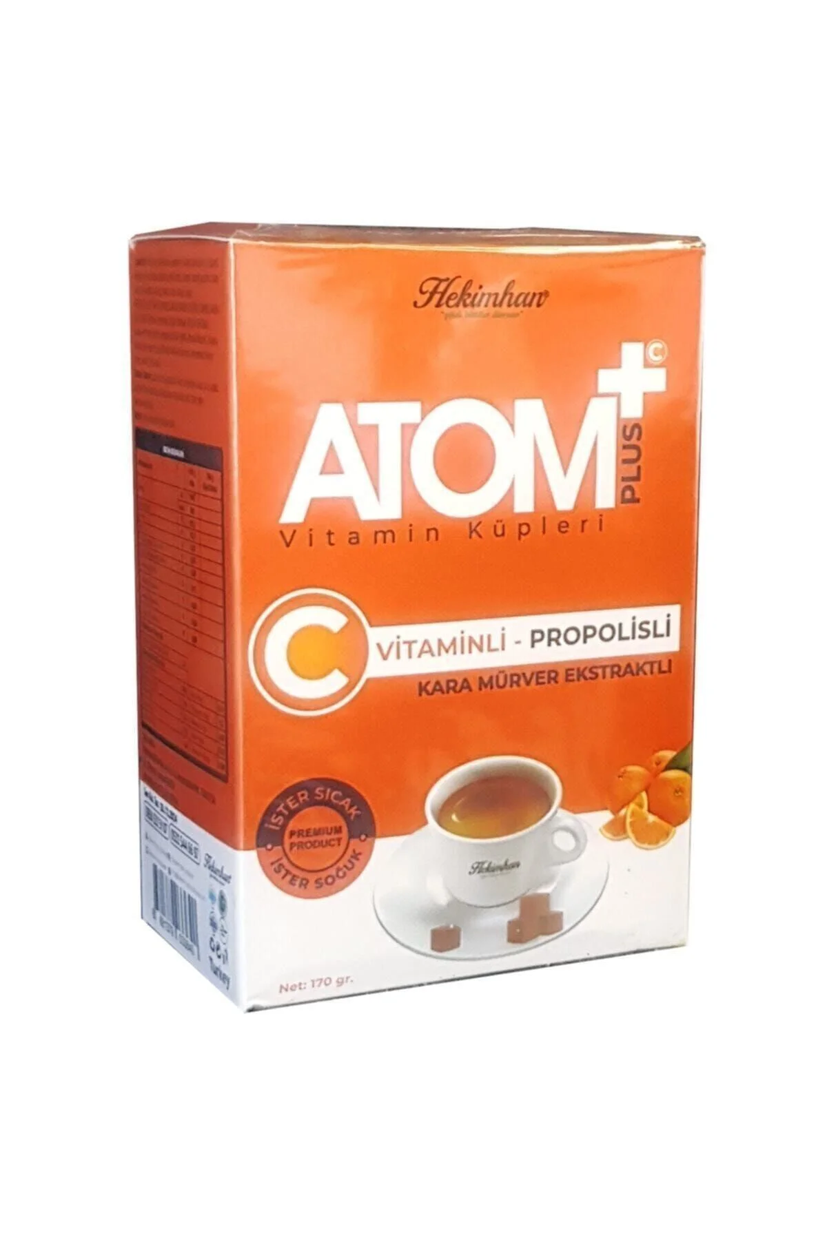 Atom Çayı Atom Plus Vitamin Küpleri C Vitamin + Propolis Atom Küp