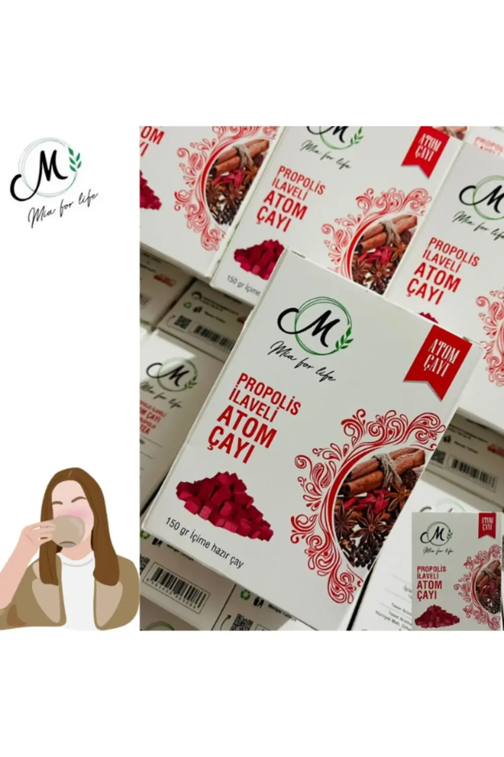 Mia For Life Atom Çayı Propolis İlaveli 150G