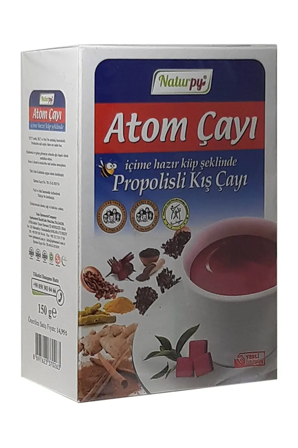 Atom Çayı Propolisli Doğal Lezzet 150 Gr 2 Adet