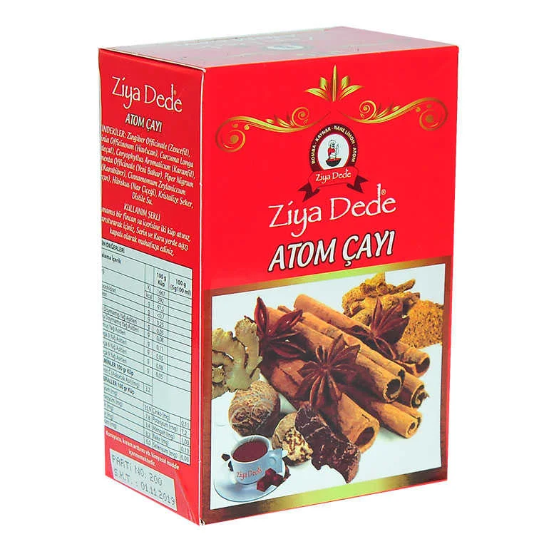 Atom Küp Şeker Çayı Zencefilli li Tarçınlı 150 Gr