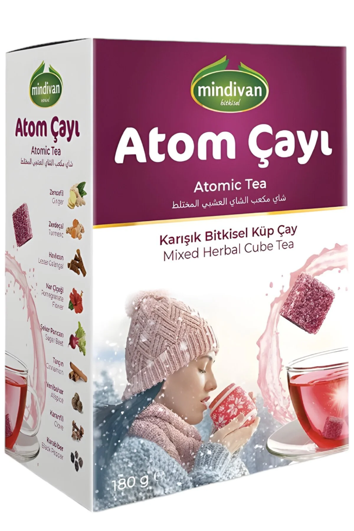 Atom Küp Şeklinde Kış Çayı 180g