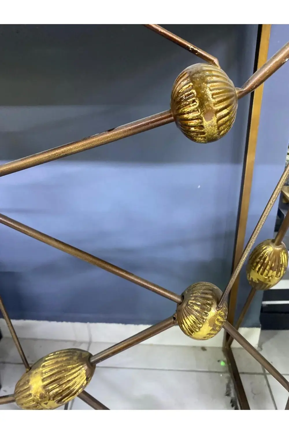 Atom Metal Ahşap Sehpa