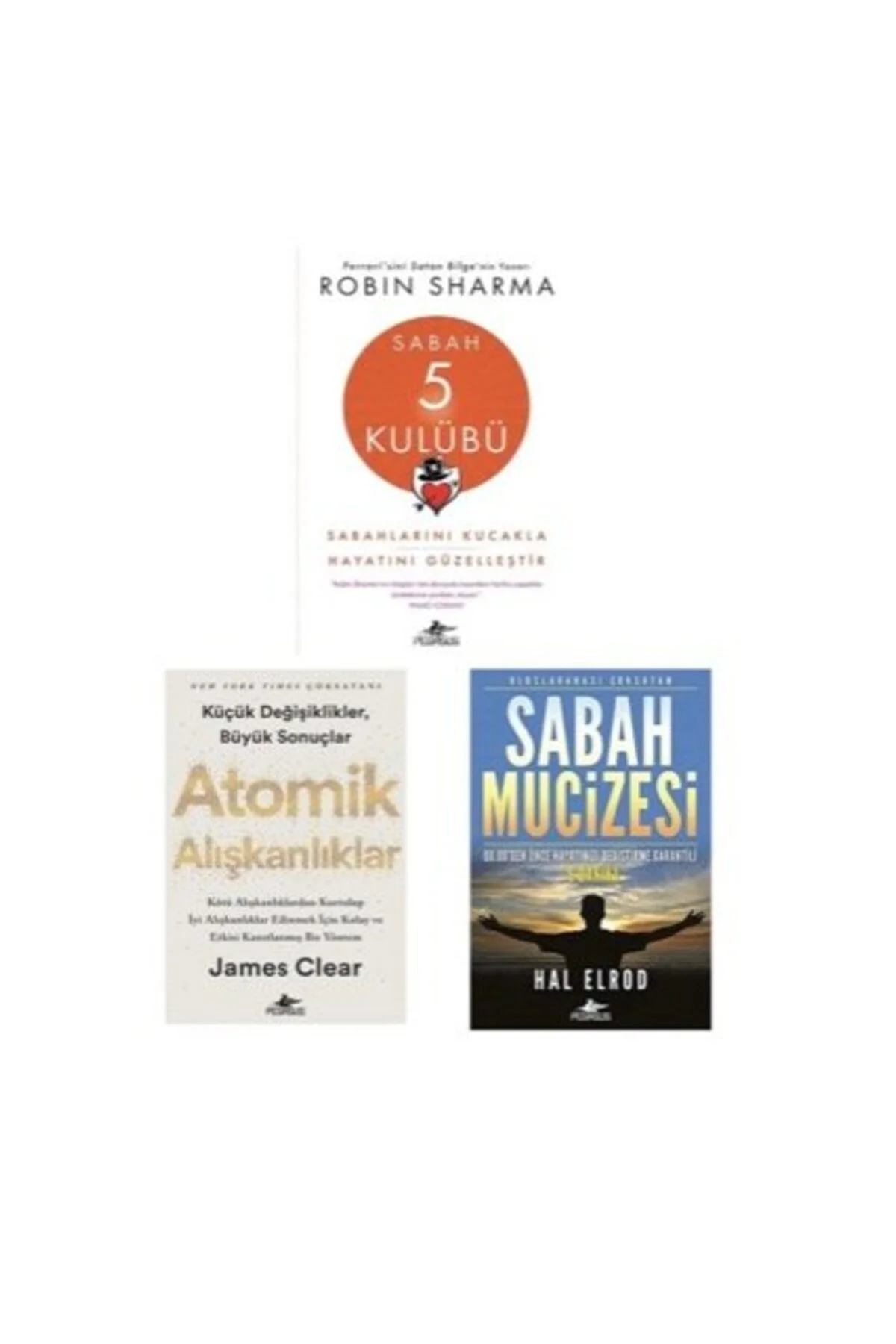 atomik aliskanliklar+sabah 5 kulubu+sabah mucizwsi=(3kitap)
