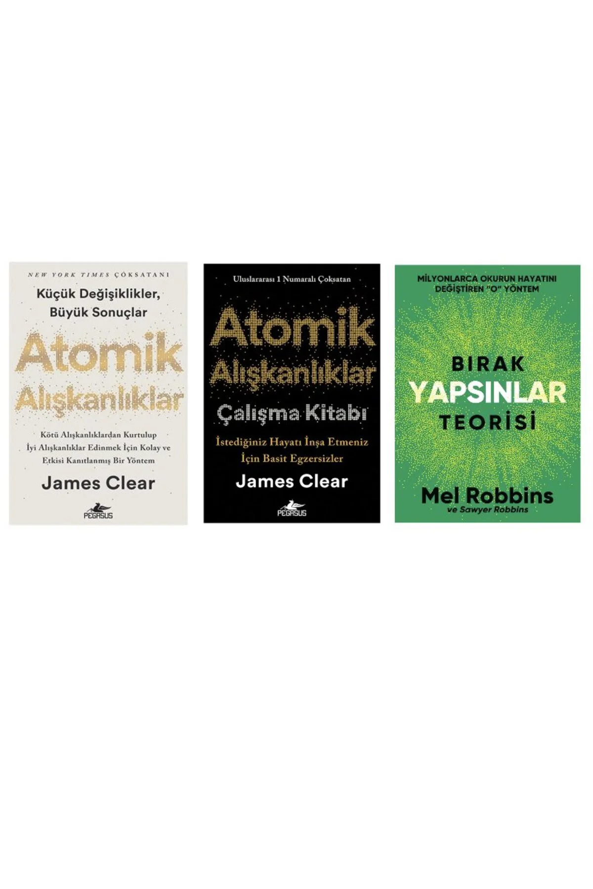 atomik aliskanliklar+ calisma kitabi+ birak yapsinlar teorisi=(3kitap)