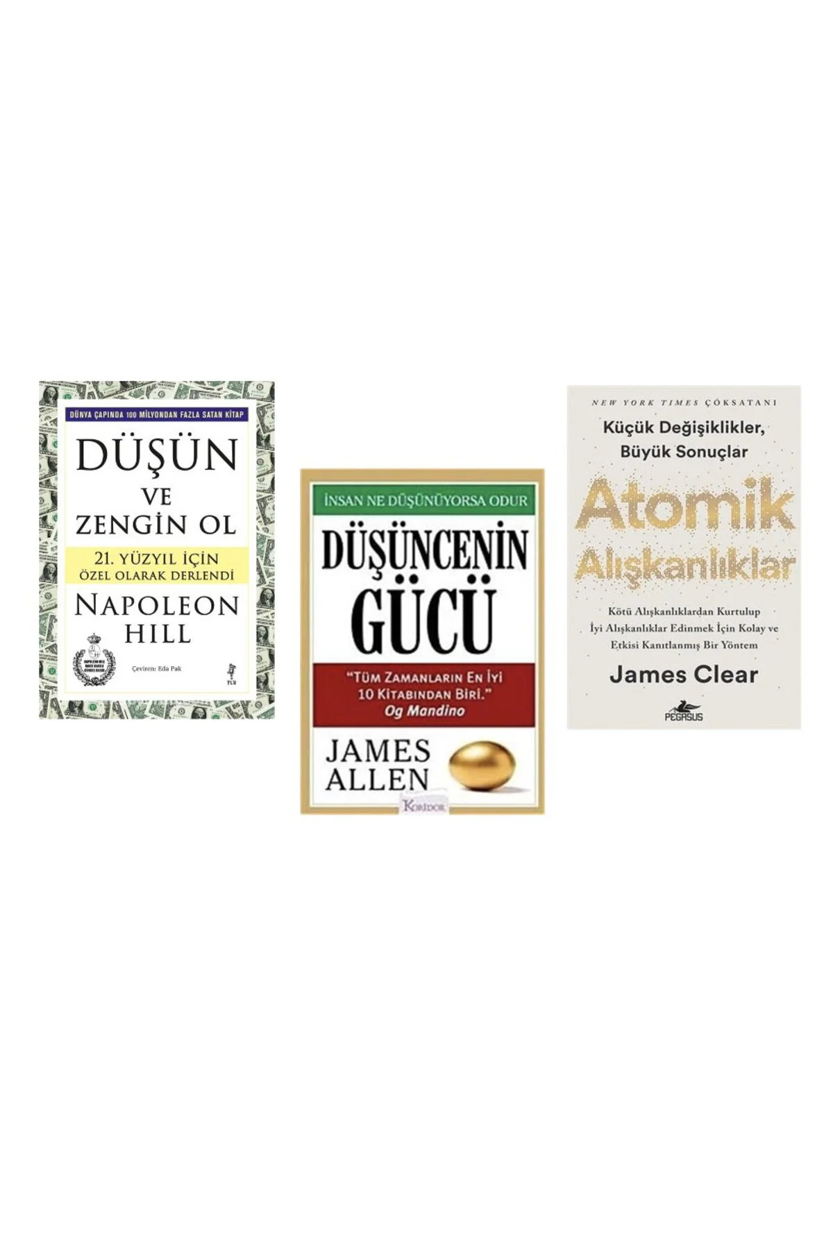 ATOMIK ALISKANLIKLAR +DUSUN VE ZENGIN OL + DUSUNCENIN GUCU = 3 SET