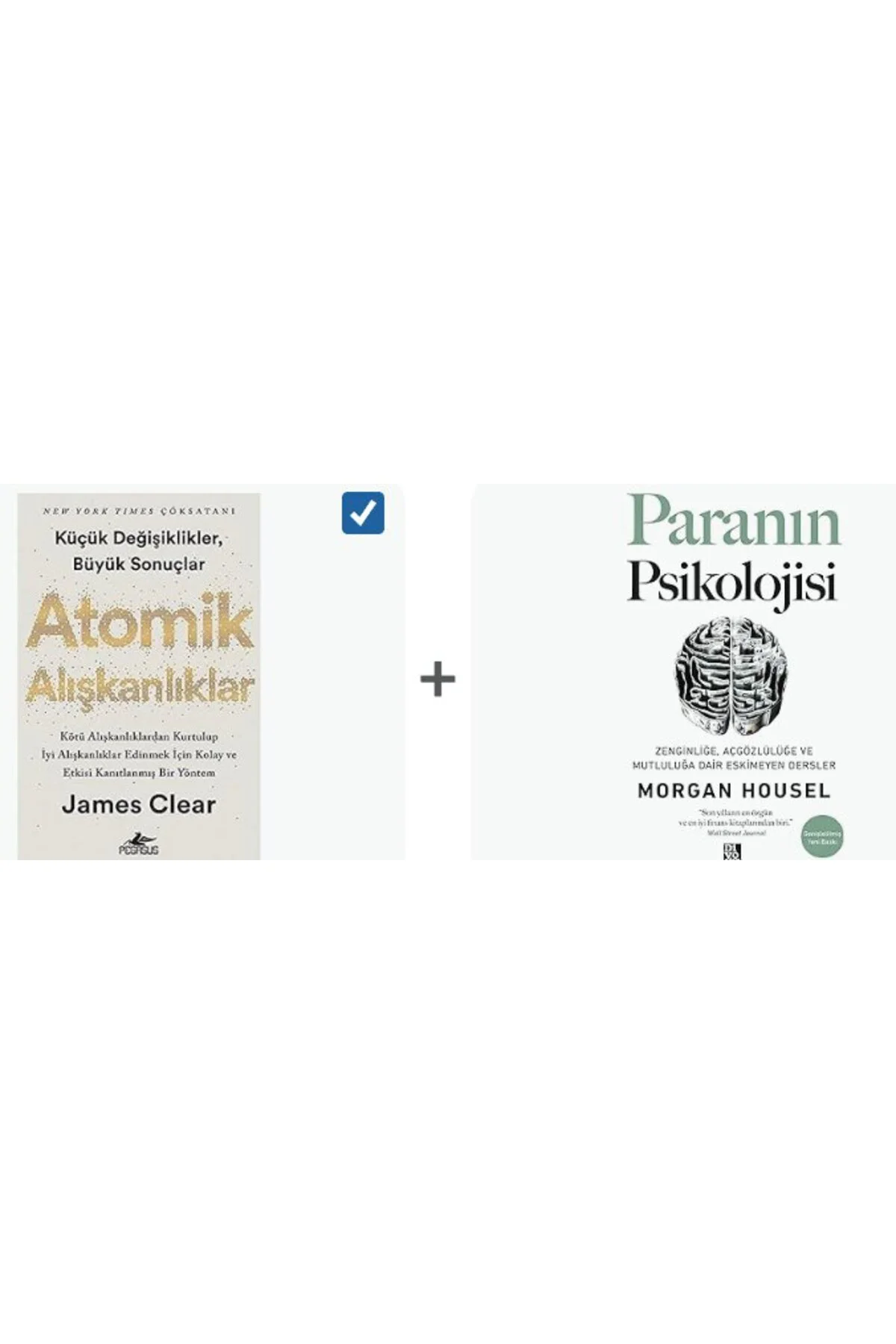atomik aliskanliklar + paranin psikolojisi=(2kitap) Fiyatı, Yorumları ve Özellikleri