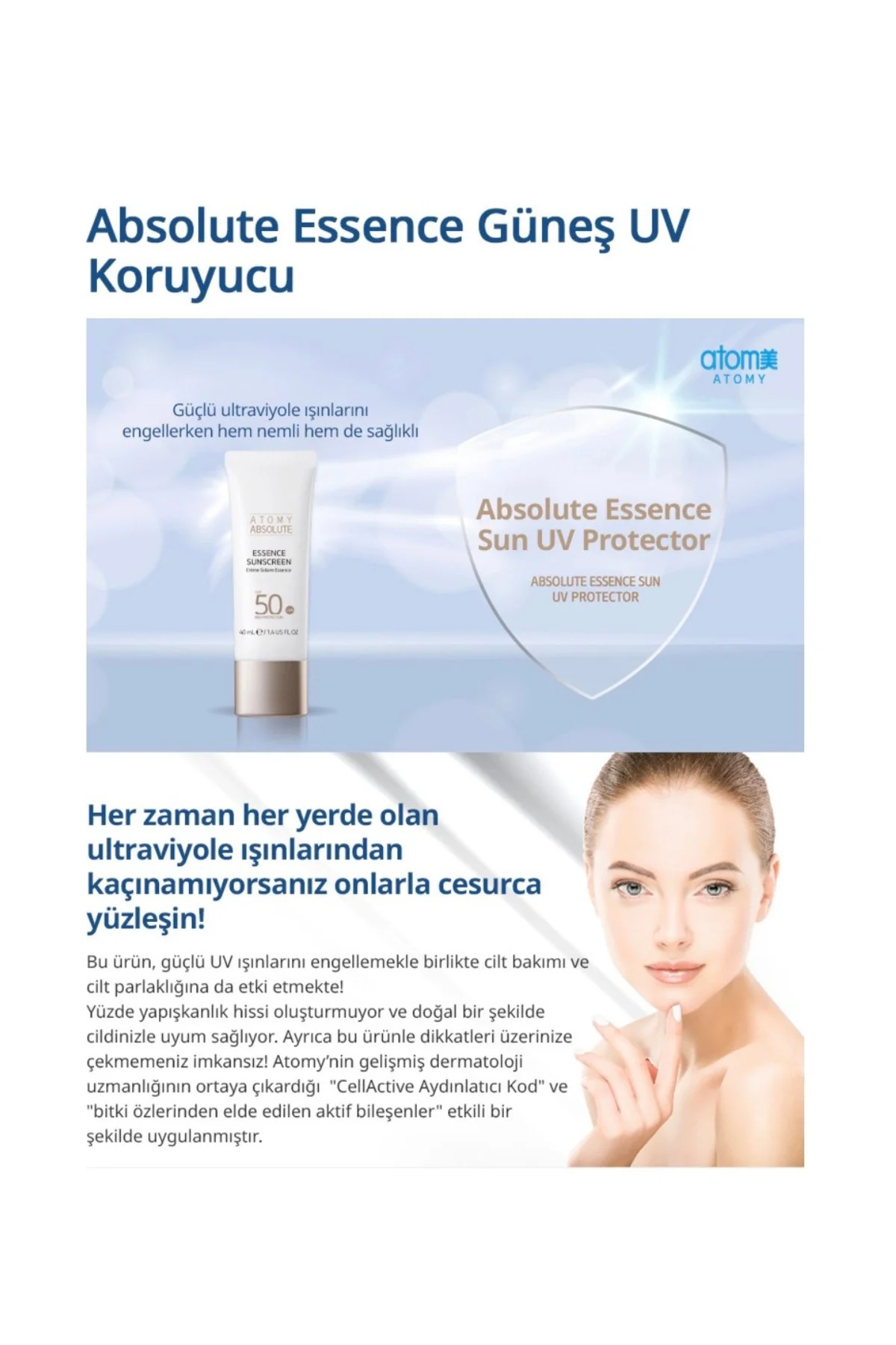 Atomy Absolute Essence UV Güneş Koruyucu Krem