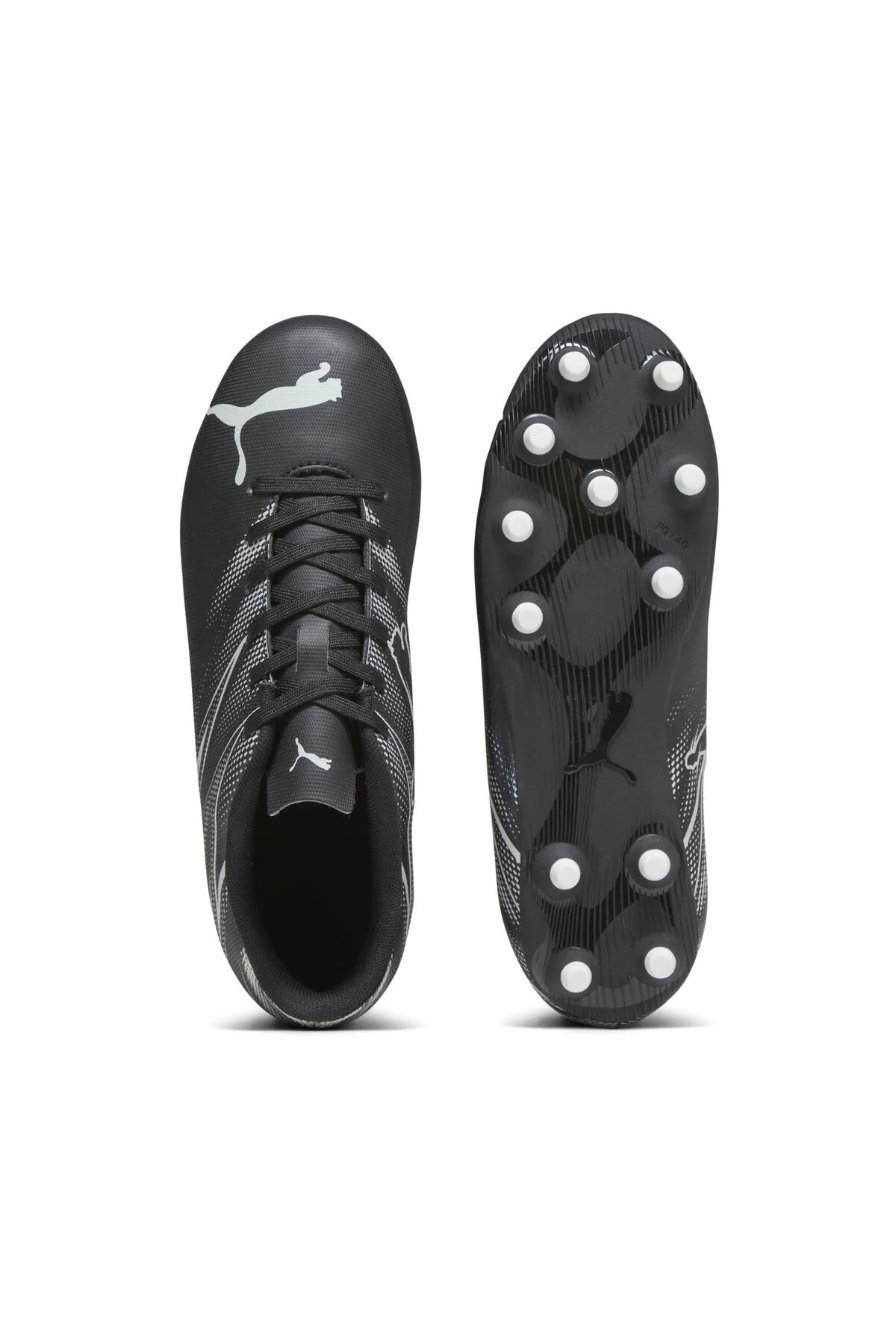 Attacanto Fg/Ag 107477-01 Erkek Krampon Ayakkabı SİYAH-BEYAZ