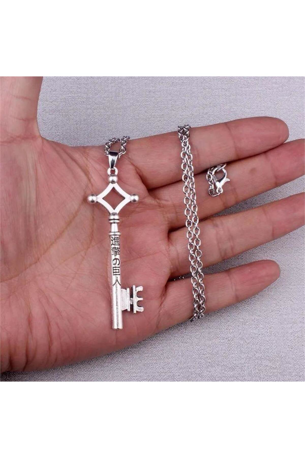 Attack On Titan Eren Key Zincirli Kolye