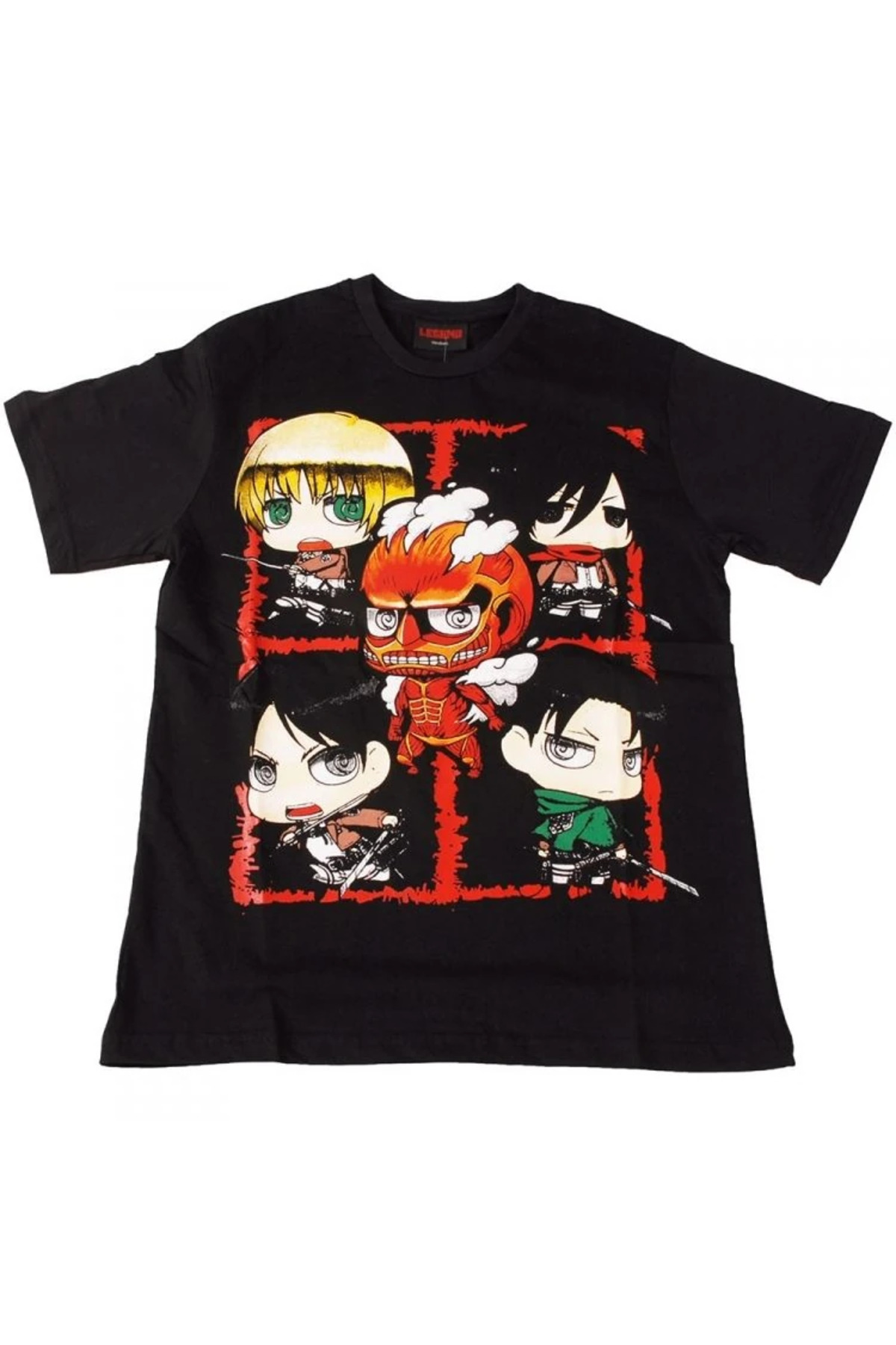 Attack On Titan No:5 Tişört Siyah