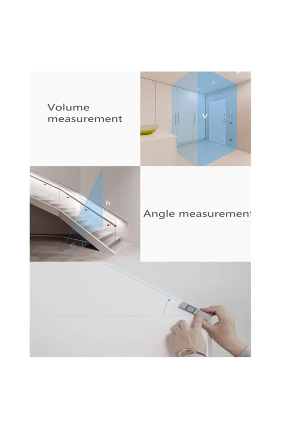 Atuman Lazermetre 40m Ls-p Yüksek Hassasiyetli Ölçüm