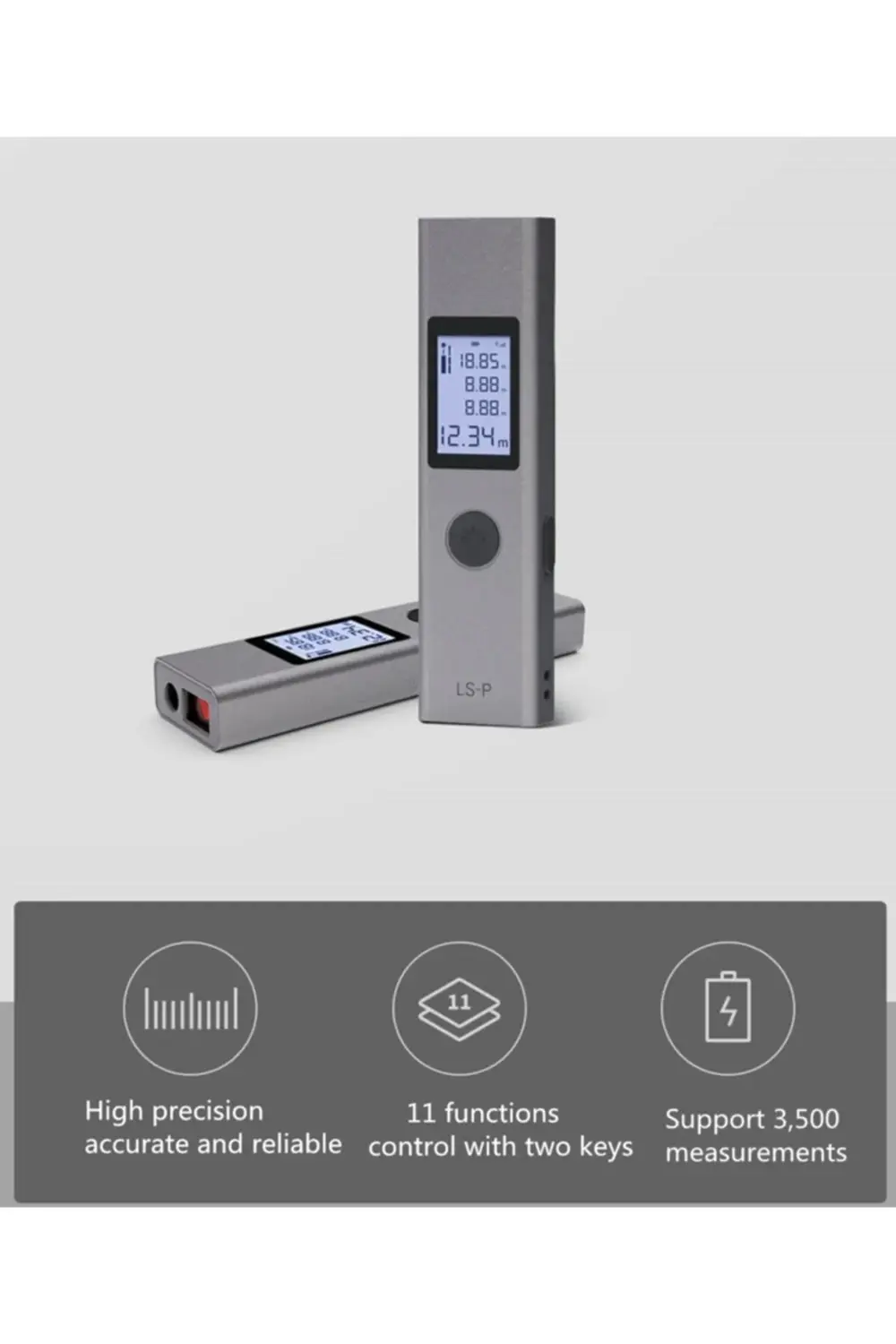 Atuman Lazermetre 40m Ls-p Yüksek Hassasiyetli Ölçüm