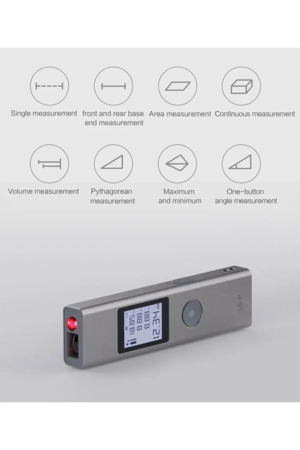 Atuman Lazermetre 40m Ls-p Yüksek Hassasiyetli Ölçüm