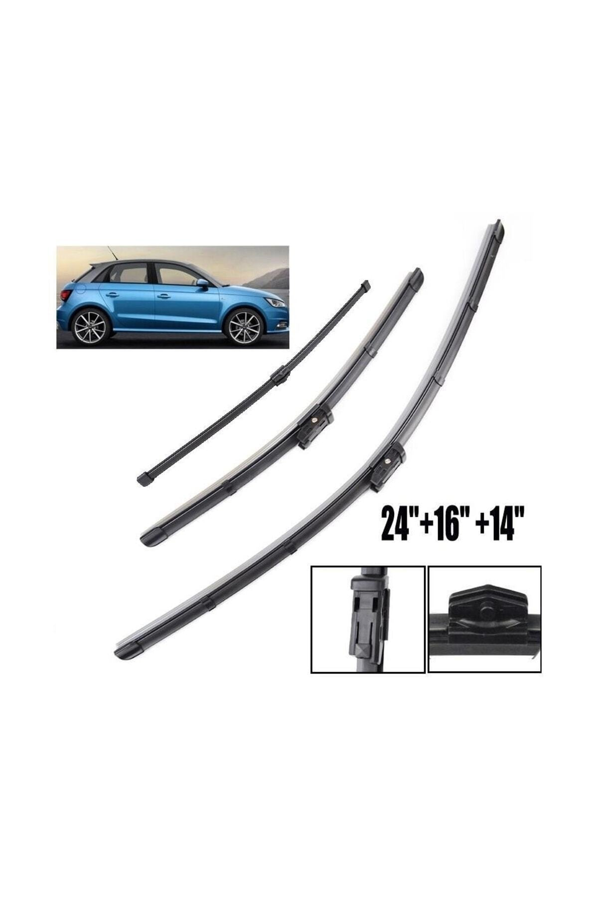 Audi A1 Araca Özel Ön + Arka Silecek Süpürgesi Takımı 2010--2017