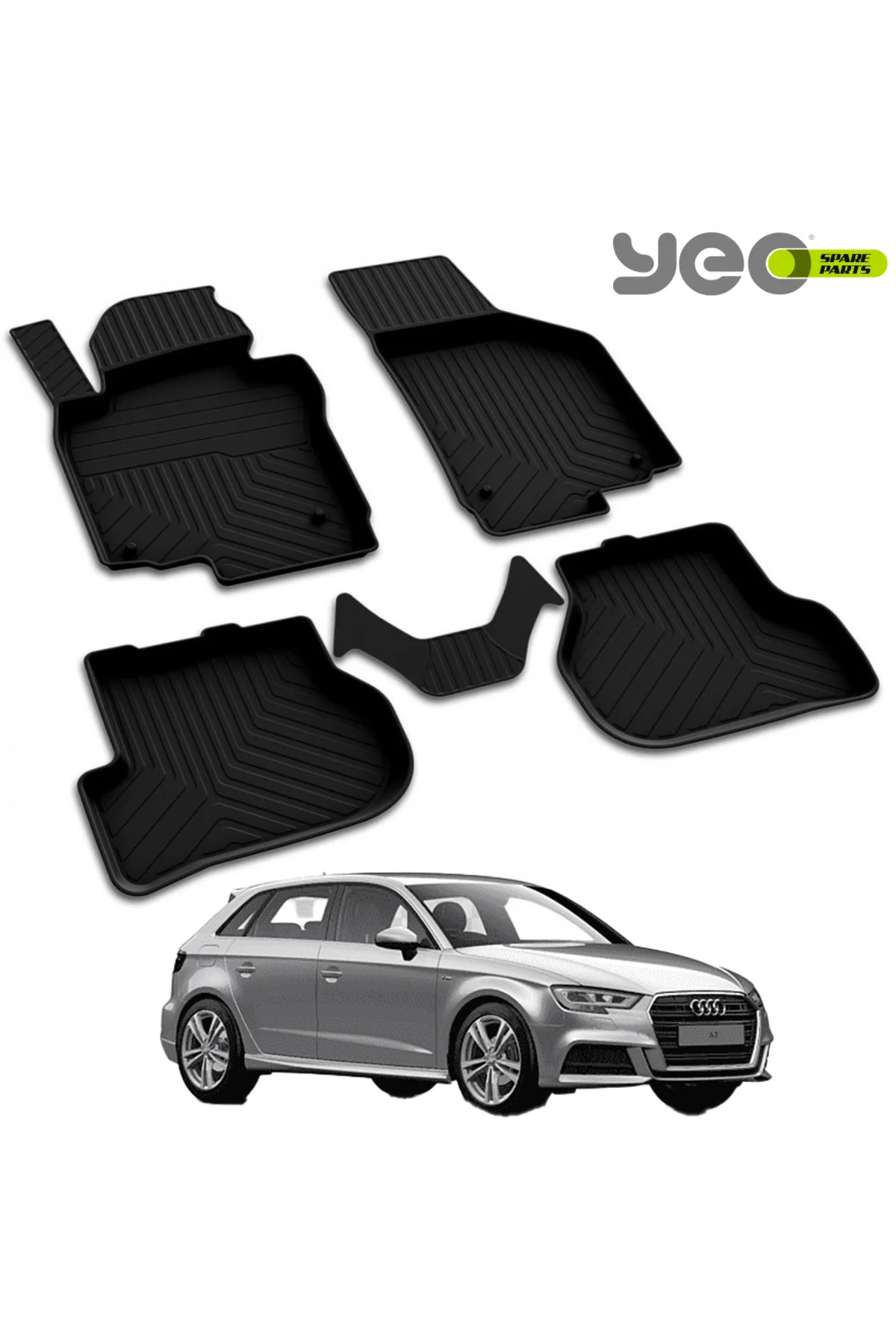 Audi A3 2004-2012 Model Yılları İçin Uyumlu Yeo 4D Paspas Takımı Fiyatı, Yorumları ve Özellikleri