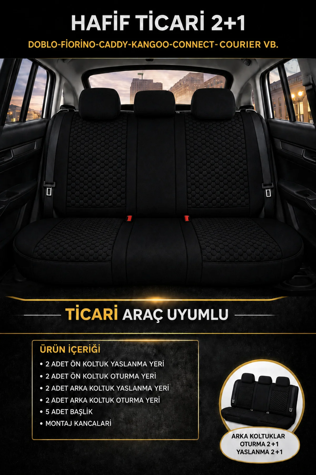 Audi A3 2016-2020 Uyumlu Altay Serisi Kumaş Oto Koltuk Kılıfı Siyah Fiyatı, Yorumları ve Özellikleri