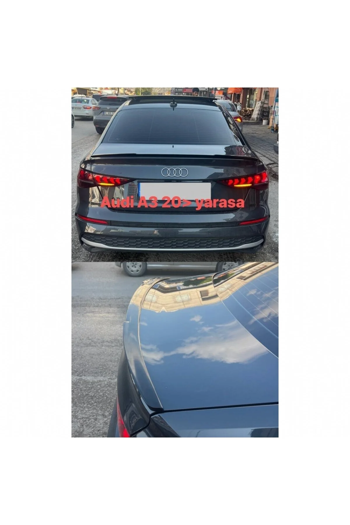 AUDİ A3 2020- YARASA BOYALI PLASTİK SPOİLER AUDİ A3 2020- YARASA BOYALI PLASTİK SPOİLER